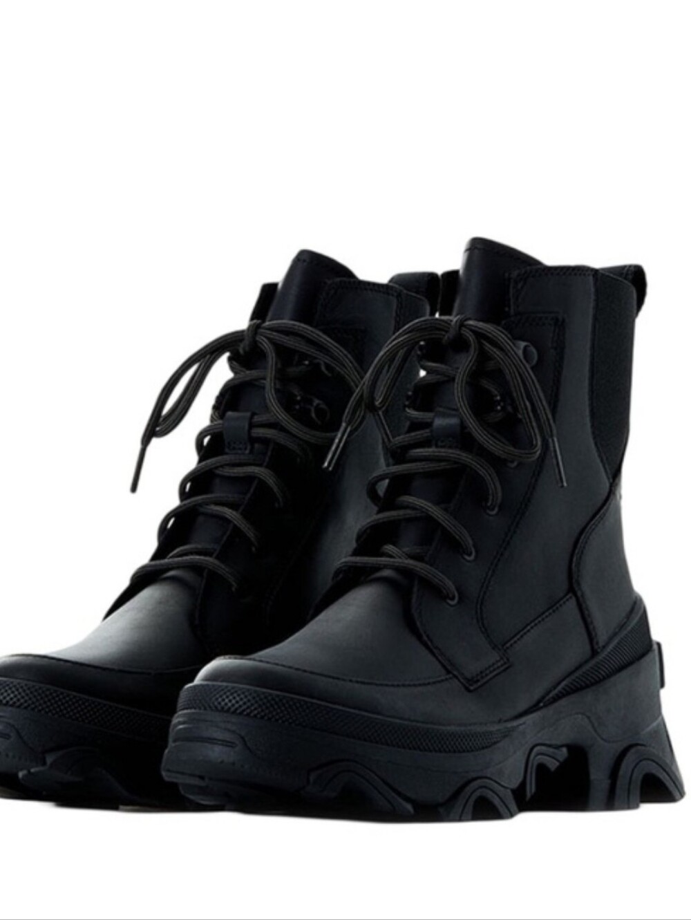 Sorel Women's Brex Platform boots in black, size 8. Nwob